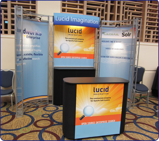 Lucid hosted an event in 2011 at the Hyatt Regency near the SF airport. They chose an Xibits Bodega design for their space at the event.